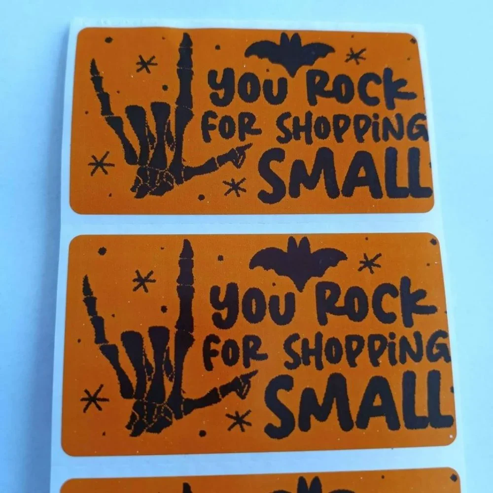 💙100 Halloween Shop Small- Shipping Label Thermal Packaging Sticker 2.25